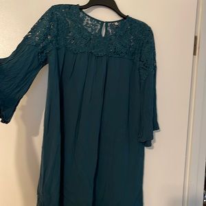 Green fall dress